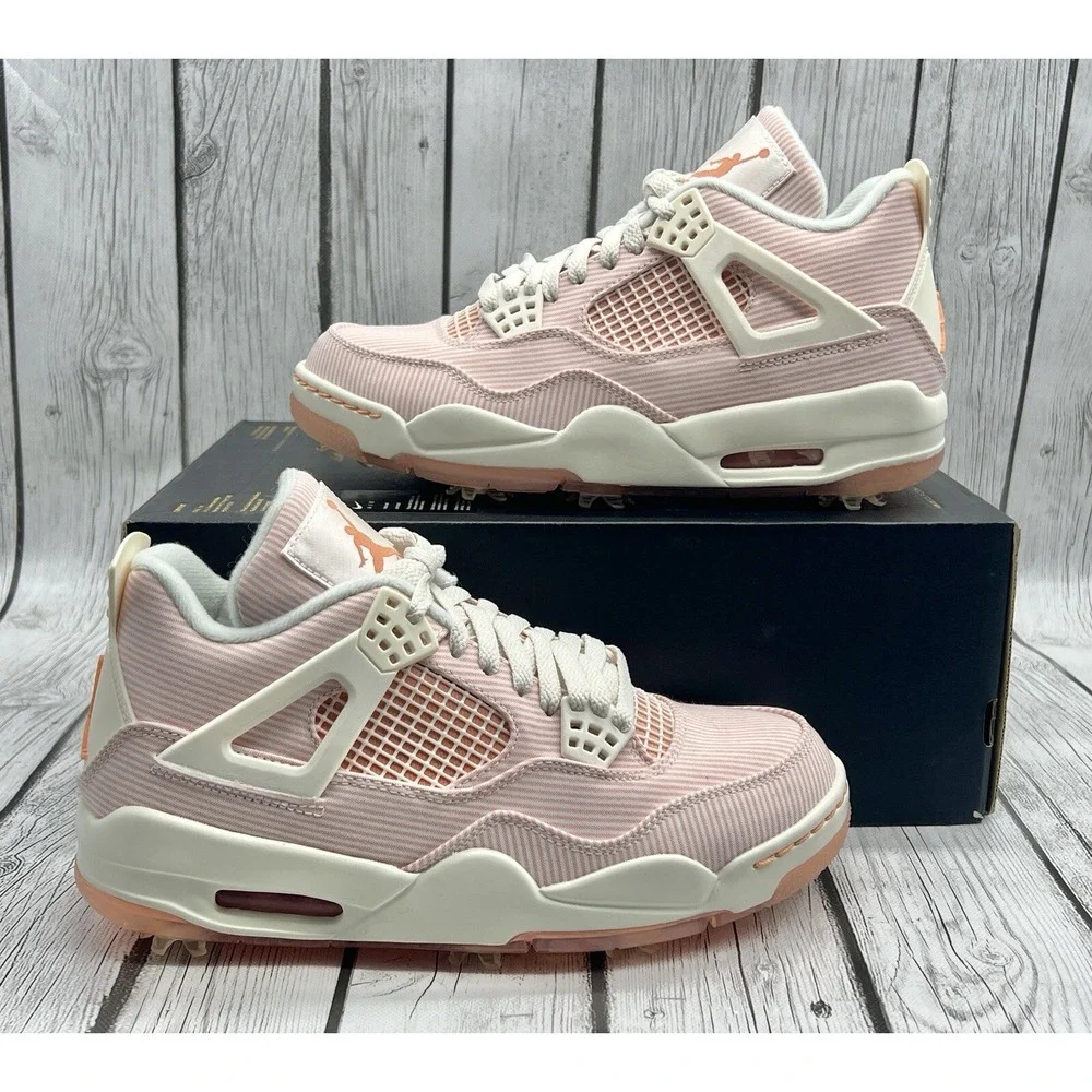 Nike Air Jordan Retro 4 Golf NRG Seersucker Size 8 CZ2439‑101